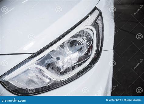 rfid sticker on car headlamp